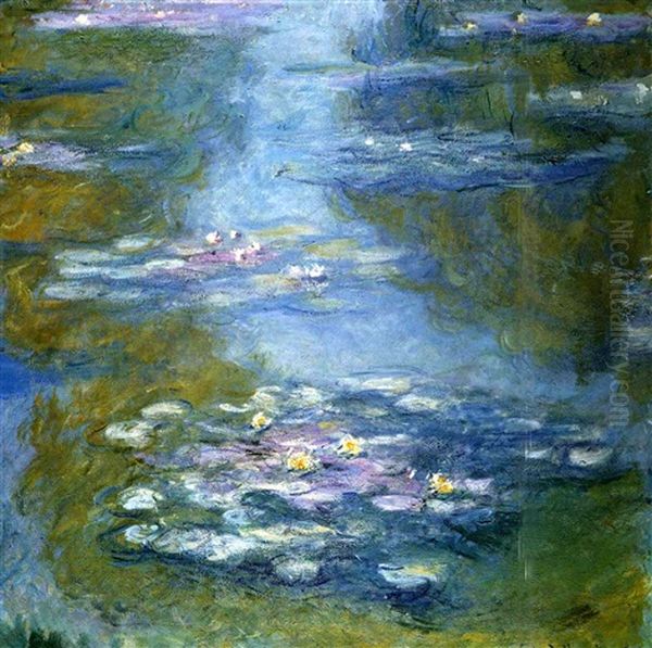 Nympheas Oil Painting by Claude Oscar Monet