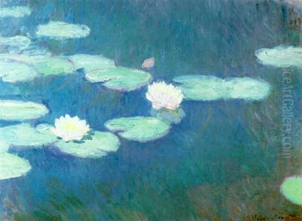 Nympheas Oil Painting by Claude Oscar Monet