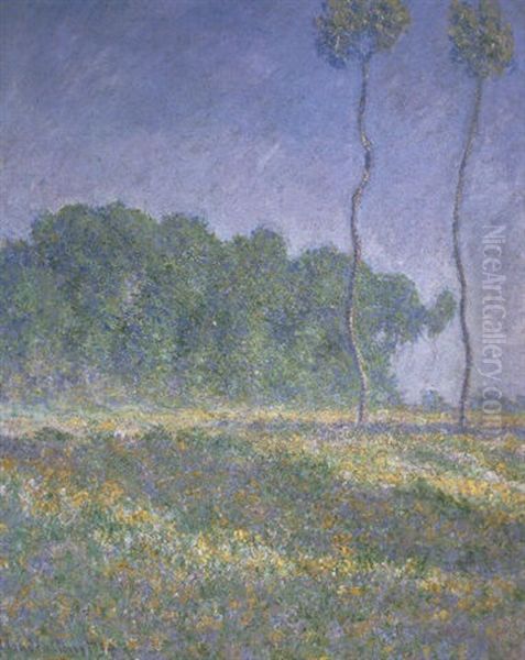 Paysage De Printemps Oil Painting by Claude Oscar Monet
