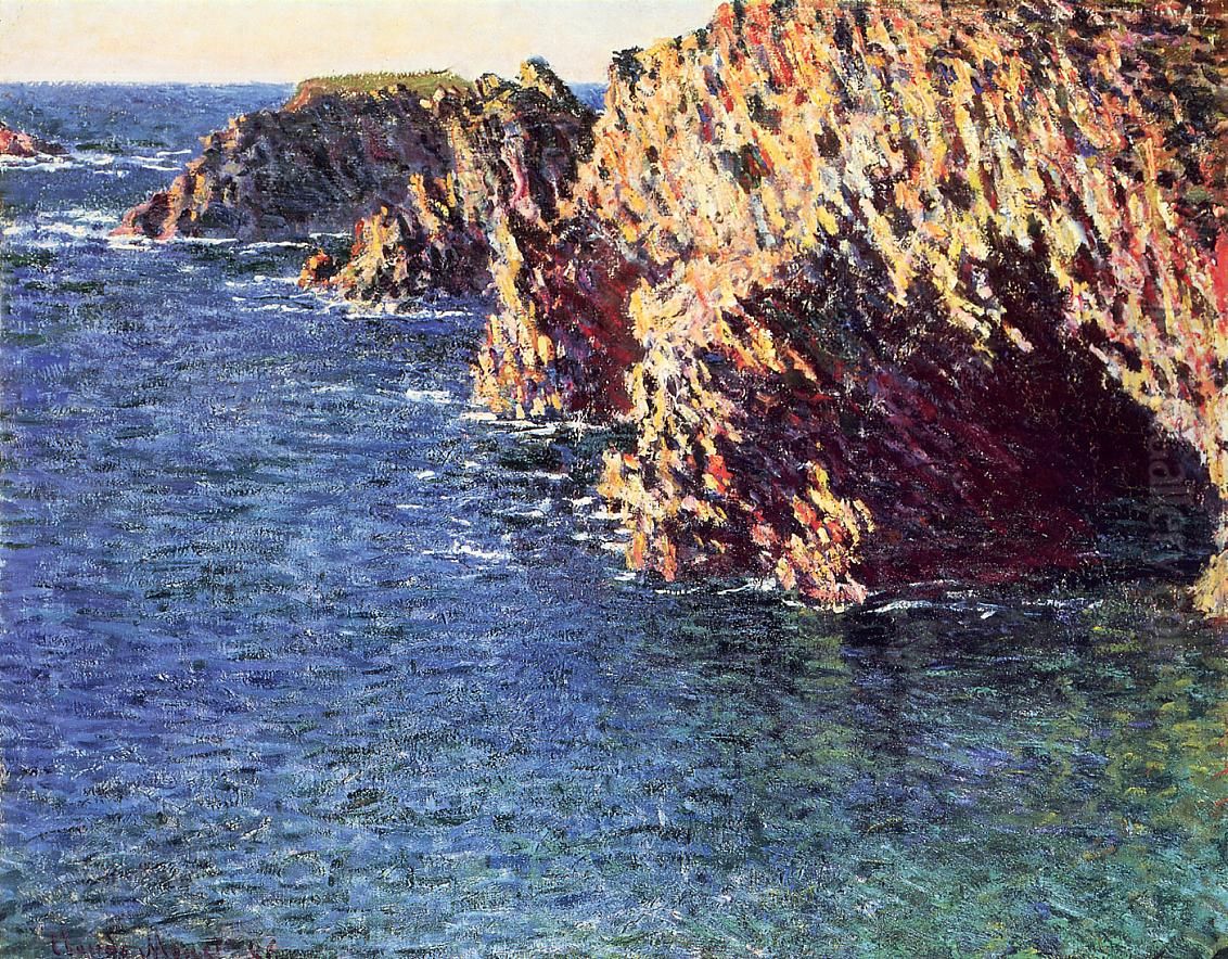 Grotte De Port-domois Oil Painting by Claude Oscar Monet
