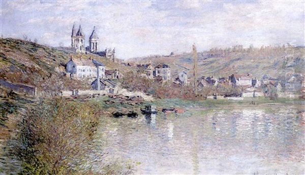 Les Coteaux De Vetheuil Oil Painting by Claude Oscar Monet