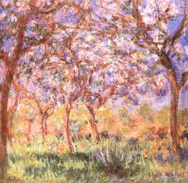 Printemps A Giverny Oil Painting by Claude Oscar Monet