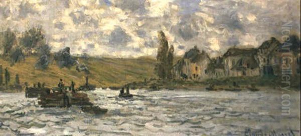 Le Village De Lavacourt Oil Painting by Claude Oscar Monet
