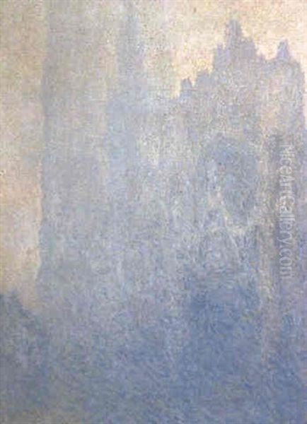 La Cathedrale De Rouen Dans Le Brouillard Oil Painting by Claude Oscar Monet