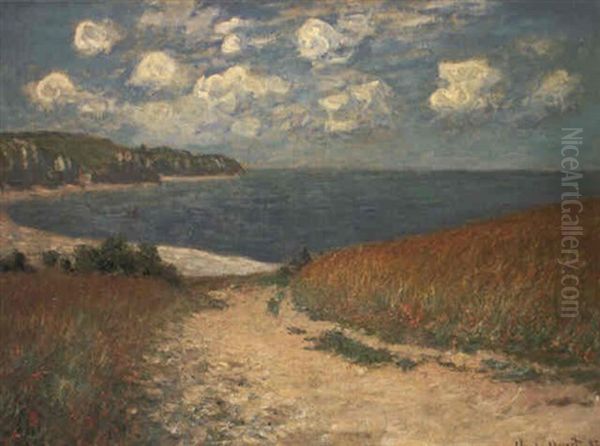 Chemin Dans Les Bles A Pourville Oil Painting by Claude Oscar Monet