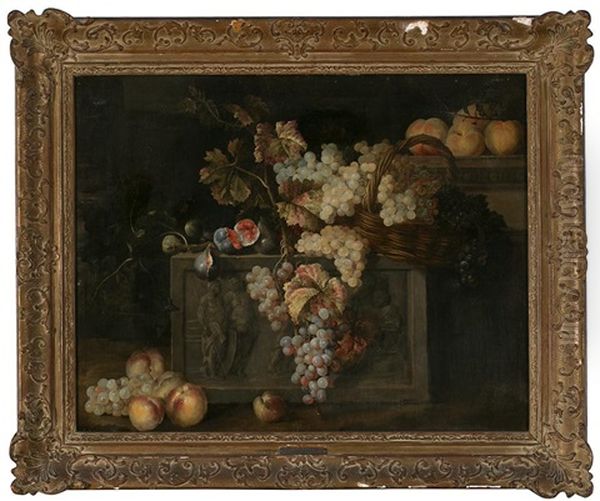 Composicion Floral Oil Painting by Antoine (Baptiste M.) Monnoyer