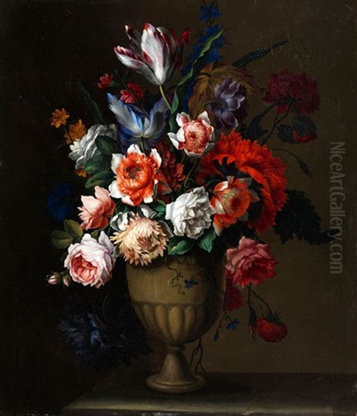Blumenstilleben Oil Painting by Antoine (Baptiste M.) Monnoyer
