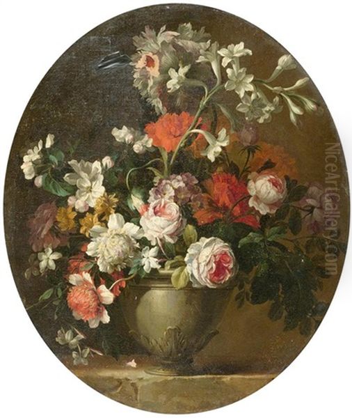 Blumenstilleben Oil Painting by Antoine (Baptiste M.) Monnoyer