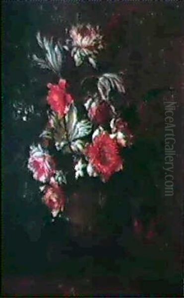 Bouquet De Fleurs Oil Painting by Antoine (Baptiste M.) Monnoyer