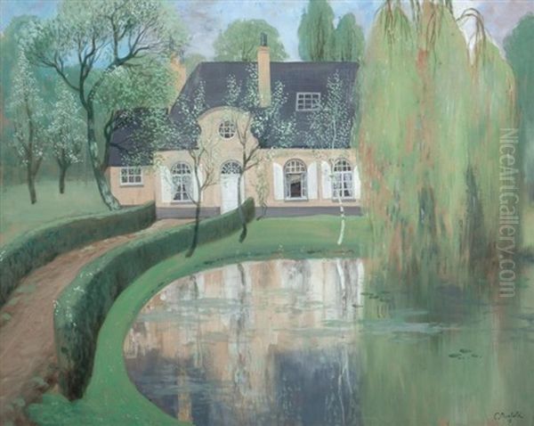 La Gentillommiere Oil Painting by Constant Montald