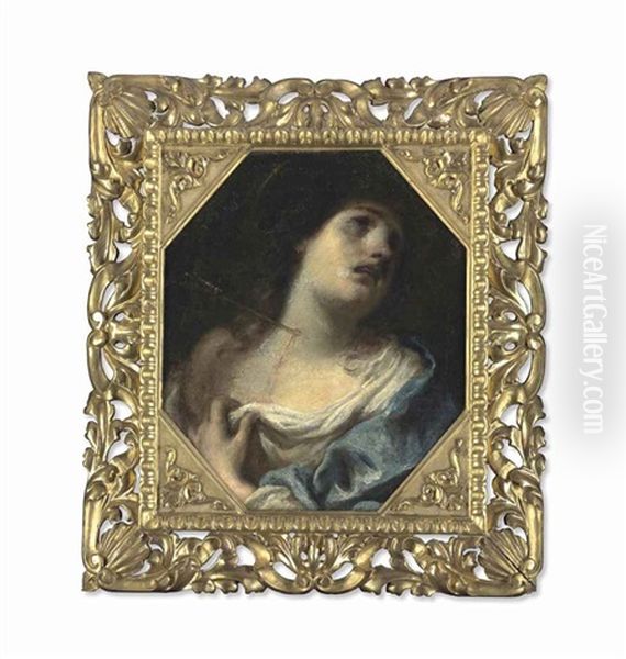 Saint Ursula Oil Painting by Francesco (Cecco Bravo) Montelatici