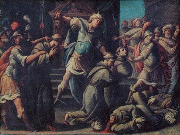 Scenes De Martyres Oil Painting by Francesco Monti