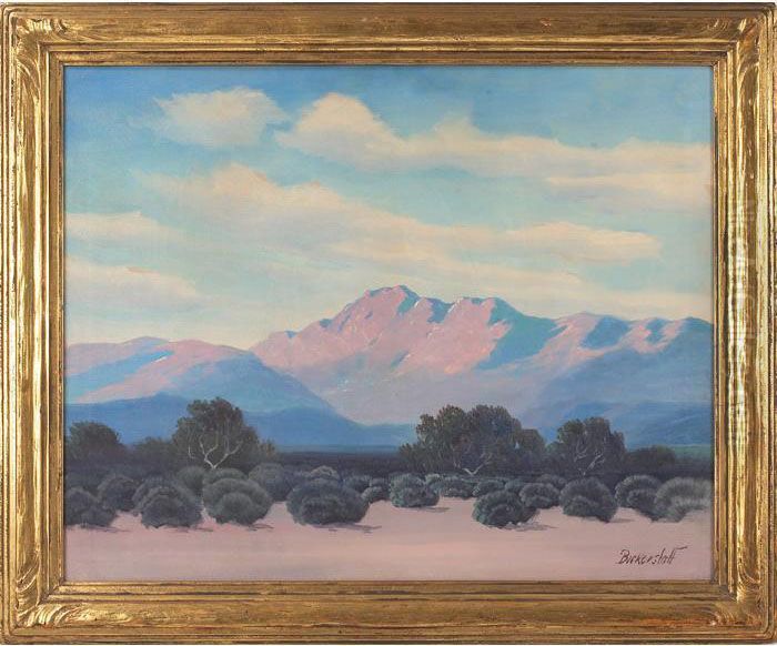 Desert Landscape Oil Painting by George Sanders Bickerstaff