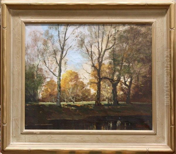 Early Autumn Oil Painting by George Sanders Bickerstaff