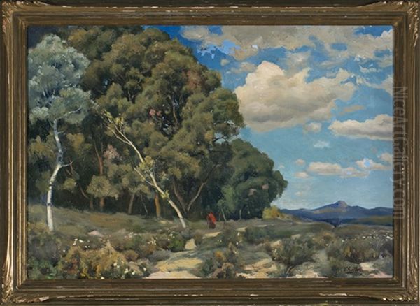 Paisaje Oil Painting by Enrique Pascual Monturiol