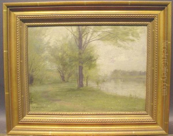 Early Morning Mist Oil Painting by Albion Harris Bicknell