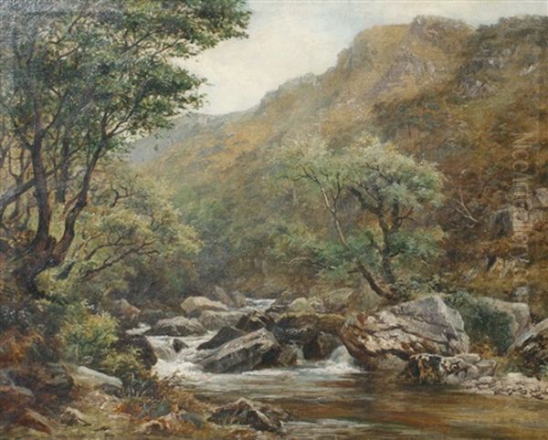 Welsh Scenery Oil Painting by Henry Moore