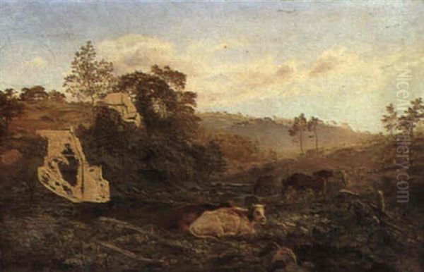 Evening, Deepdale, Near Barnard Castle, Yorkshire Oil Painting by Henry Moore