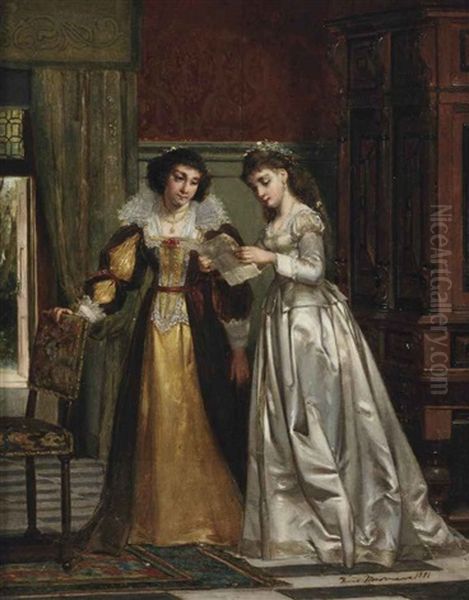 The Love Letter Oil Painting by Frans Moormans