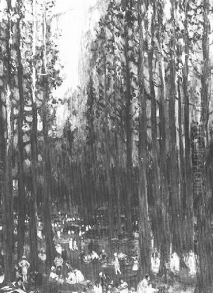 Yosemite Oil Painting by Francis Luis Mora