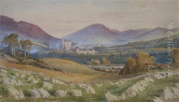 View Of Balmoral Castle Oil Painting by Michael Biddulph