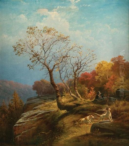 Bird Hunting Oil Painting by Edward Moran