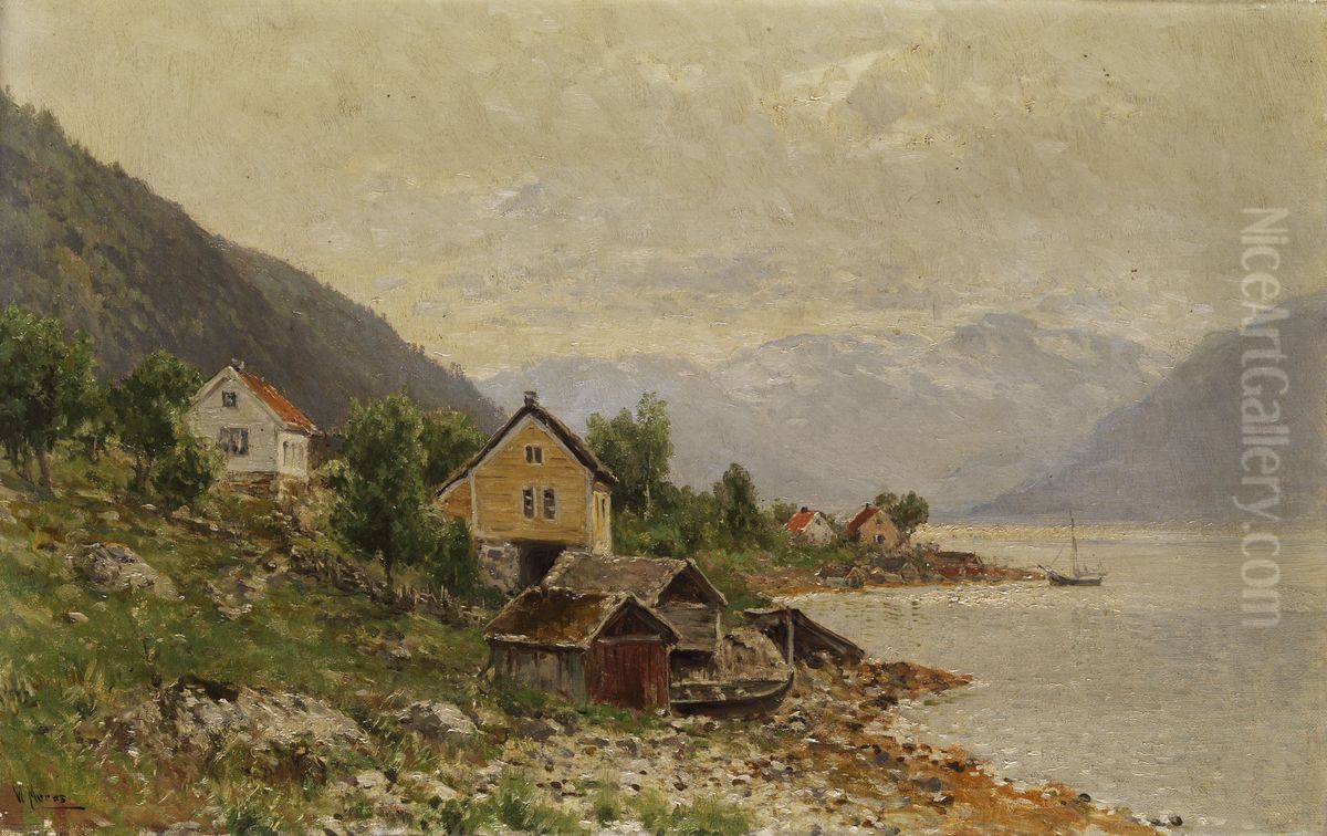 Wassermuhlen Am Stolpedal Oil Painting by Walter Moras