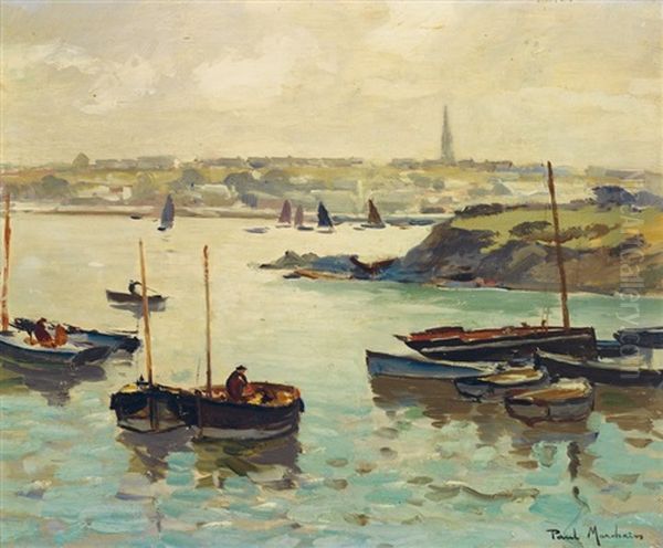 Matin Au Port Oil Painting by Paul Morchain