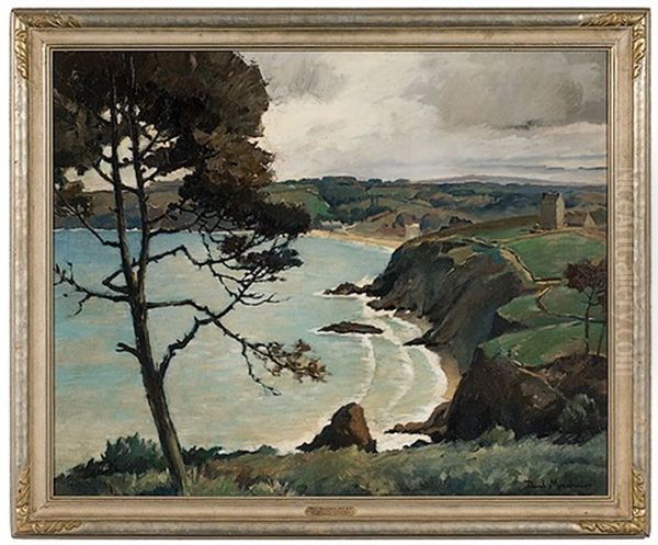 Cliffside Oil Painting by Paul Morchain