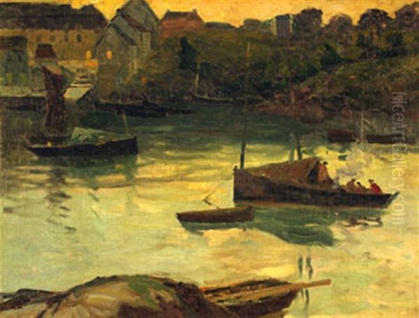 Cotriade Oil Painting by Paul Morchain