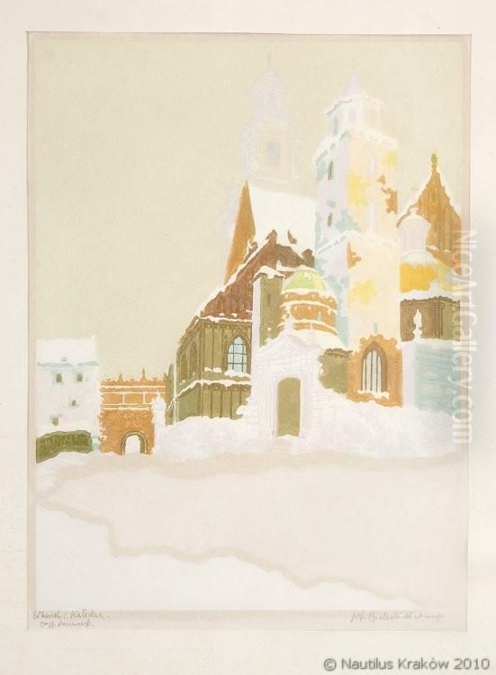 Wawel. Katedra Oil Painting by Wladyslaw Bielecki