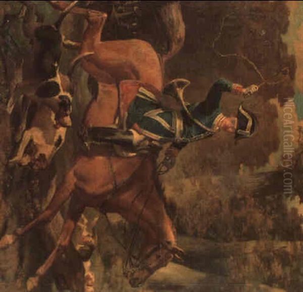 Chasse A Courre Oil Painting by Nikolas Moreau