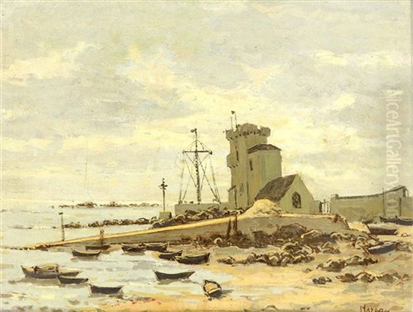 An Der Bretagnekuste Oil Painting by Etienne Moreau-Nelaton
