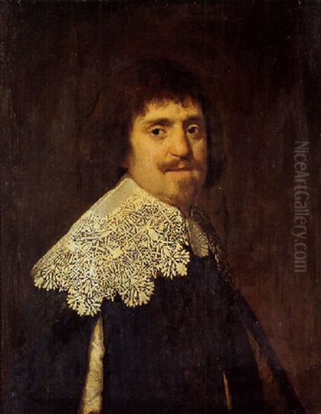 Portrait Of A Man (nicolas Duval?) Oil Painting by Paulus Moreelse