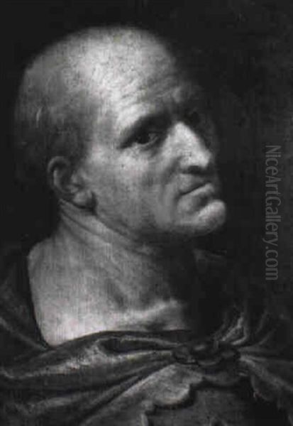 Portret Van Een Romeinse Keizer Oil Painting by Paulus Moreelse