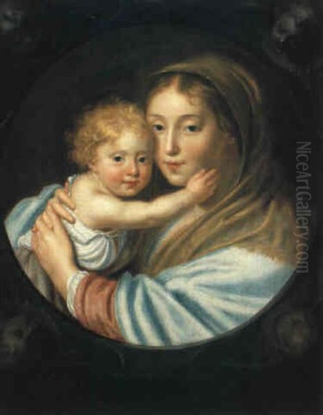 Madonna Oil Painting by Paulus Moreelse