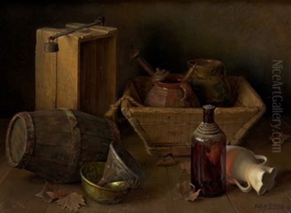 Bodegon Oil Painting by Rafael Moreno Pascual