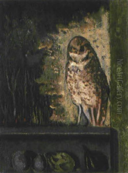 Buho Oil Painting by Jose Moreno Villa