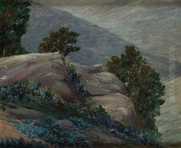 Paisaje De Cercedilla, 1914 Oil Painting by Jaime Morera y Galicia