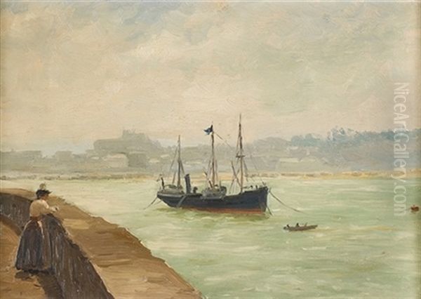 Paisaje De Vizcaya Oil Painting by Jaime Morera y Galicia