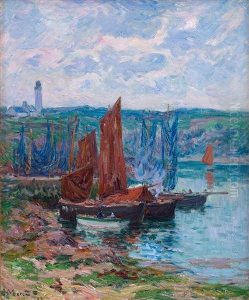 A Still Life With Tulips In A Vase Oil Painting by Henry Moret