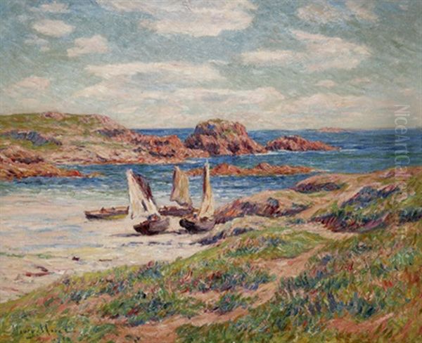 La Plage De Porspoder Oil Painting by Henry Moret