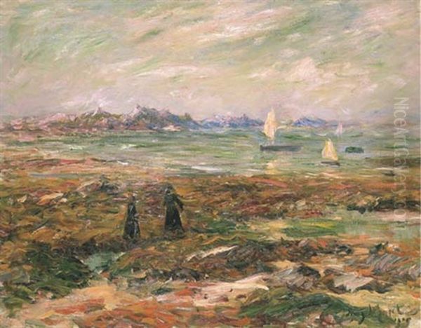 Ramasseuses De Goemons Oil Painting by Henry Moret