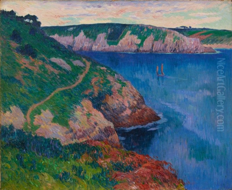 La Riviere De Belon Oil Painting by Henry Moret