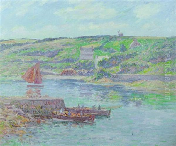 Doe-lan, La Riviere Oil Painting by Henry Moret