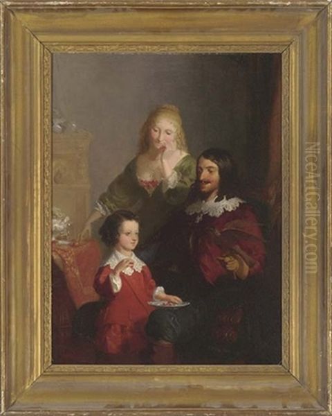 The New Pet Oil Painting by John Morgan