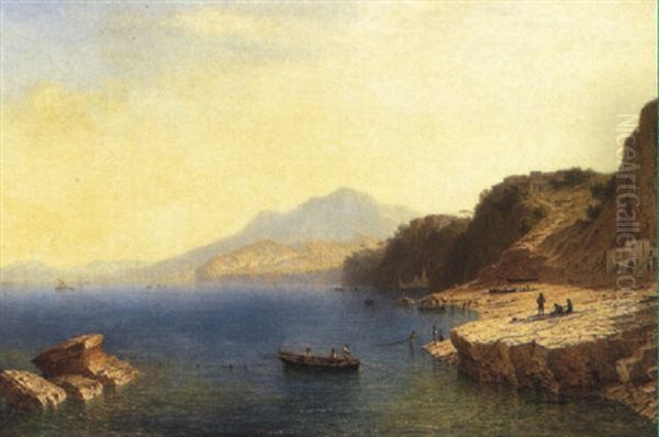 Salerno Oil Painting by Carl Morgenstern
