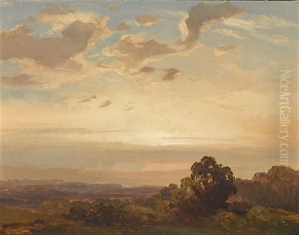 Wolkenlandschaft Oil Painting by Christian Bernhard Morgenstern