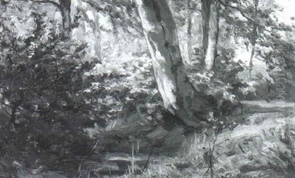 Waldinneres Oil Painting by Christian Bernhard Morgenstern