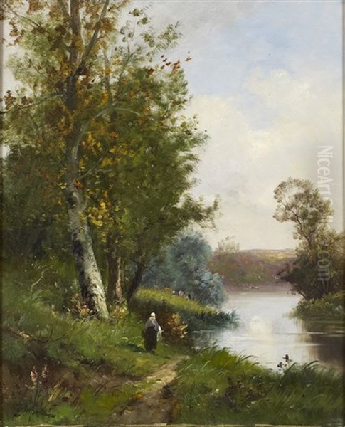 Paysage Anime Oil Painting by Edma Morisot